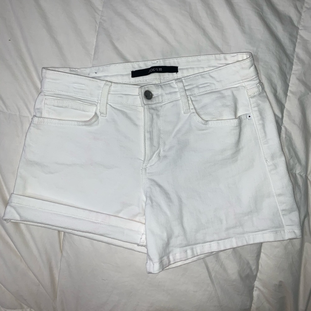 Joe’s White Jean Shorts 28